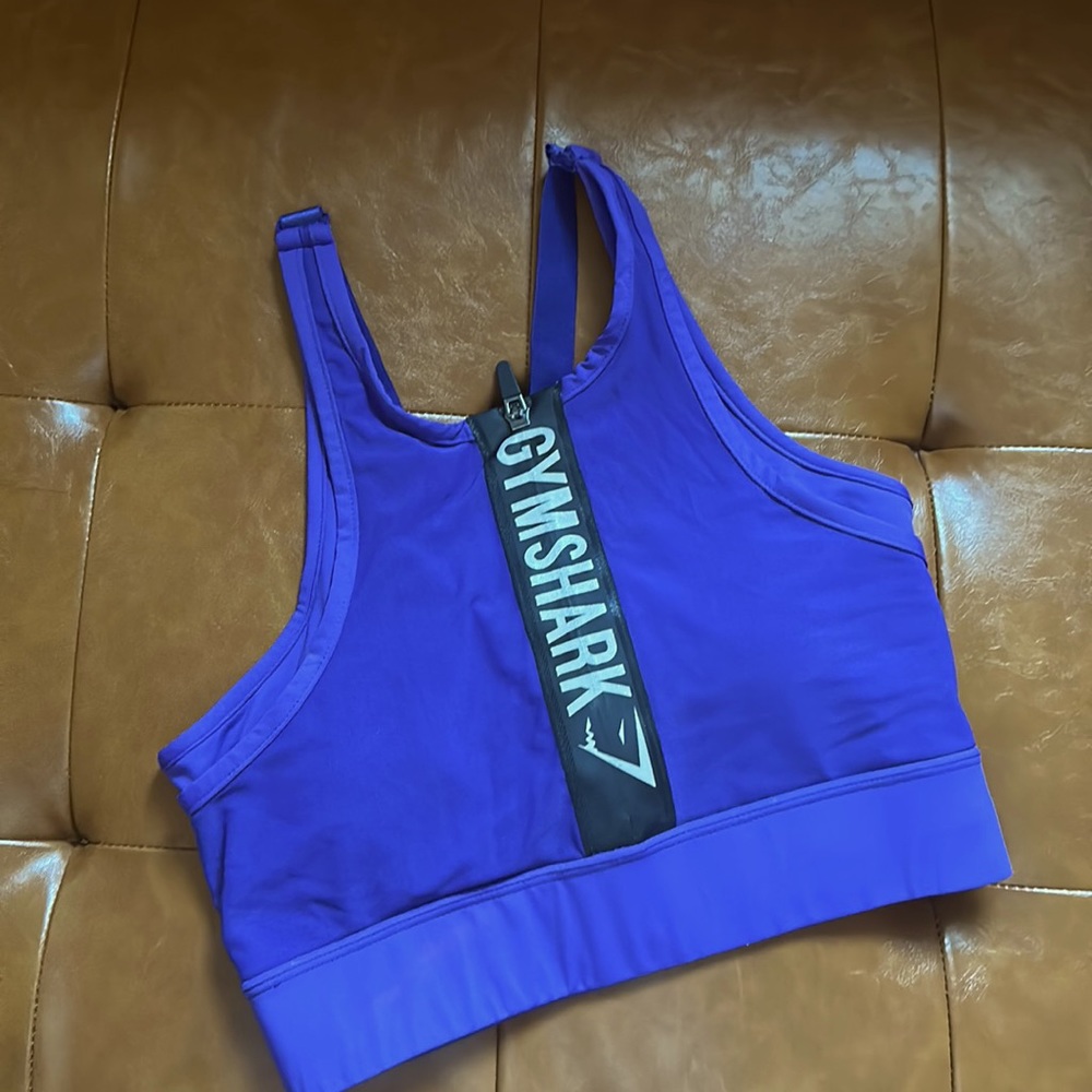 Gymshark 🦈 purple, indigo, sports bra, size small